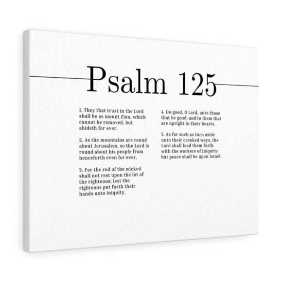Scripture Sign Do Good O Lord Psalm 125 Bible Verse Canvas Christian Wall Art R